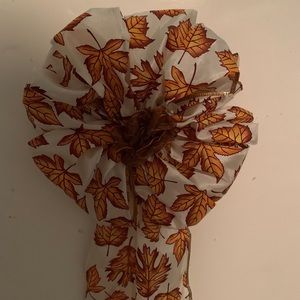Autumn Leaves Decoration Bow